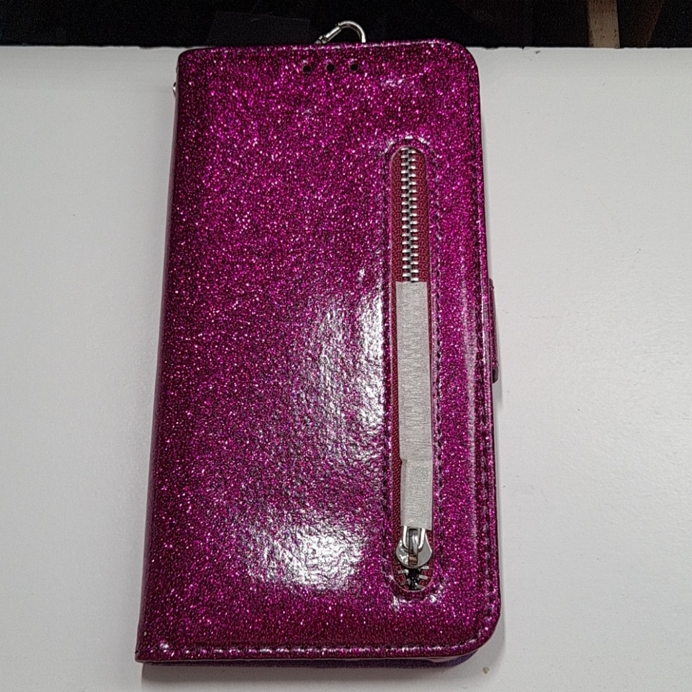 case for iphone xs max 6.5" color purple glitter